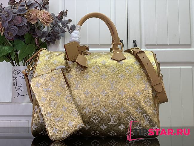 Louis Vuitton Speedy Bandoulière40 Monogram Pharrell Williams In Gold Color - 1