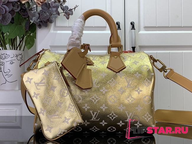 Louis Vuitton Speedy Bandoulière30 Monogram Pharrell Williams In Gold Color - 1