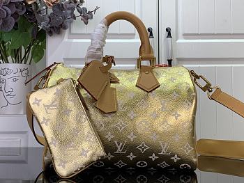 Louis Vuitton Speedy Bandoulière30 Monogram Pharrell Williams In Gold Color