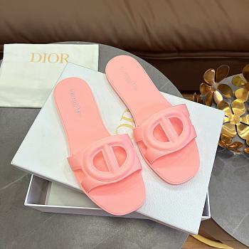 Dior CD letter pig nose slippers in pink