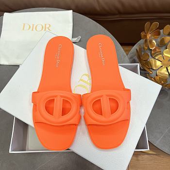 Dior CD letter pig nose slippers in orange