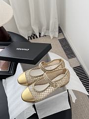 Chanel Chanel 25B Mary Jane Shoes In Gold - 6