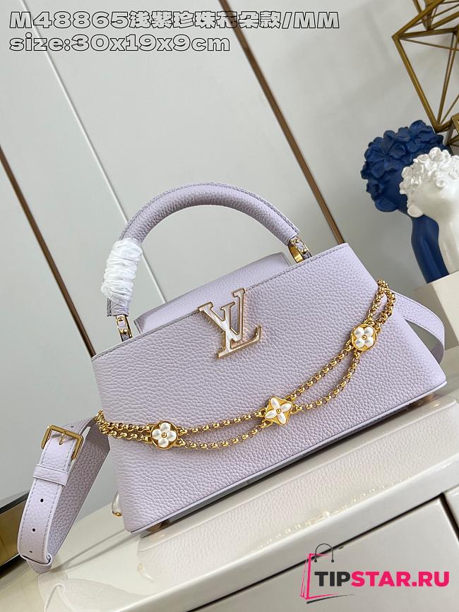 Louis Vuitton Capucines East-West BB Misty Lilac - 1