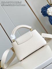 Louis Vuitton Capucines East-West Mini In White - 6