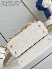 Louis Vuitton Capucines East-West Mini In White - 3