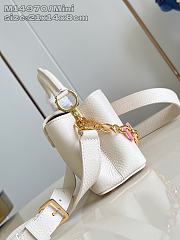 Louis Vuitton Capucines East-West Mini In White - 5