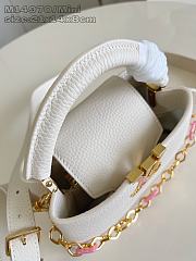 Louis Vuitton Capucines East-West Mini In White - 2