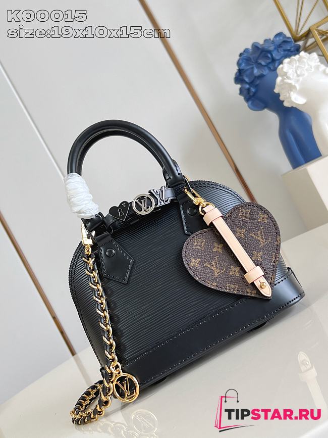 Louis Vuitton LV&I Alma Mini Epi Glossy Black - 1
