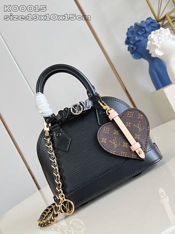 Louis Vuitton LV&I Alma Mini Epi Glossy Black
