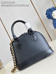 Louis Vuitton LV&I Alma Mini Epi Glossy Black - 4