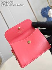 Louis Vuitton Tiny Recto Verso Card Holder LV Bloom Sweet Coral - 4