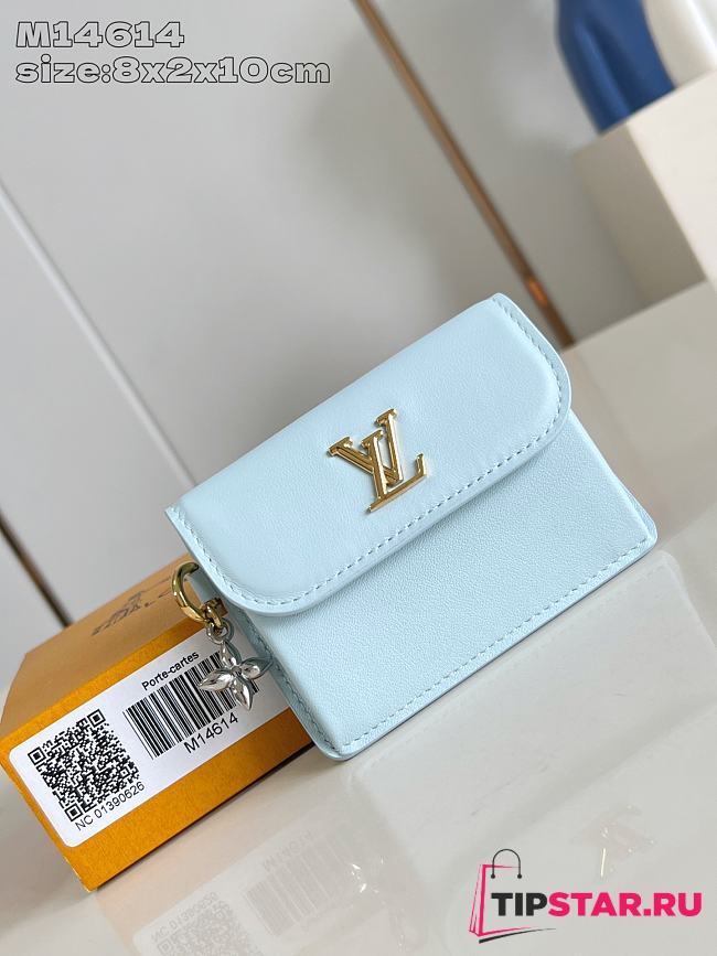 Louis Vuitton Tiny Recto Verso Card Holder LV Bloom Azur - 1