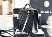 Chanel 25B Four-Leaf Clover Charm Backpack In Black - 2
