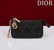 Dior Lambskin zipper coin wallet 08 - 1