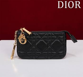 Dior Lambskin zipper coin wallet 08