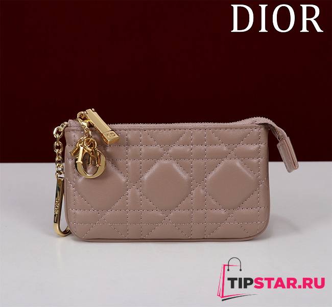 Dior Lambskin zipper coin wallet 07 - 1