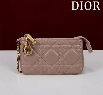 Dior Lambskin zipper coin wallet 07