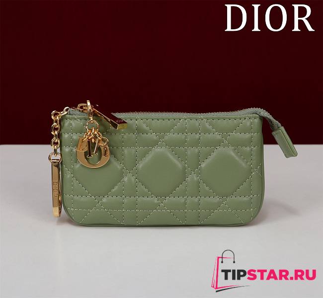 Dior Lambskin zipper coin wallet 06 - 1