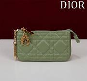 Dior Lambskin zipper coin wallet 06 - 1