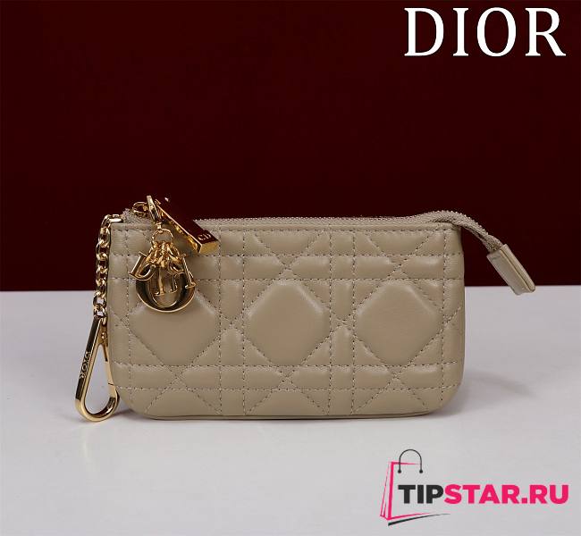 Dior Lambskin zipper coin wallet 02 - 1