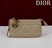 Dior Lambskin zipper coin wallet 02 - 1