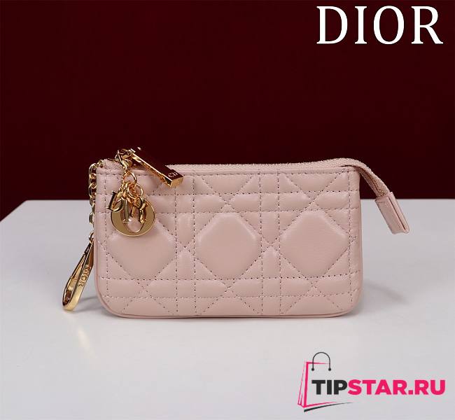 Dior Lambskin zipper coin wallet 04 - 1