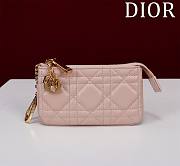 Dior Lambskin zipper coin wallet 04 - 1