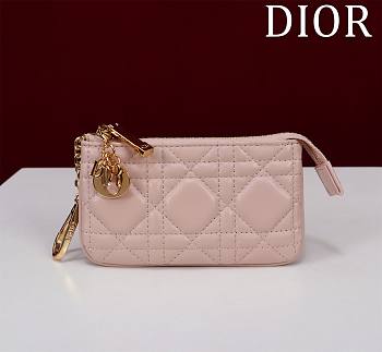 Dior Lambskin zipper coin wallet 04