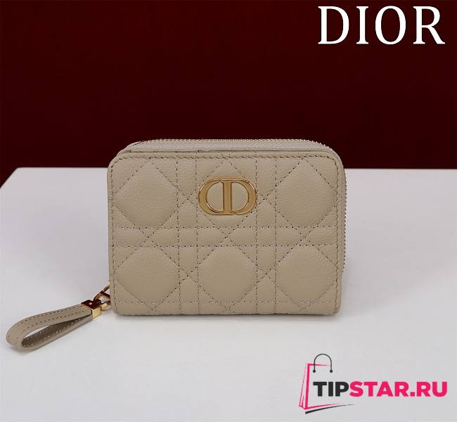 Dior zipper card golder 01 - 1