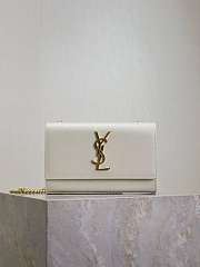 YSL KATE SMALL IN GRAIN DE POUDRE EMBOSSED LEATHER - 1