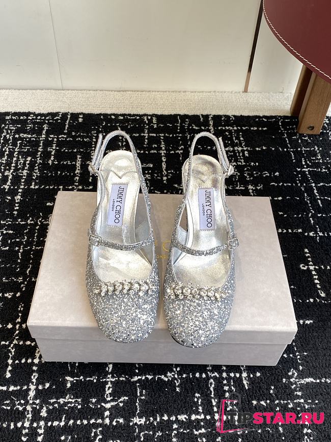 Jimmy Choo Belinda Sling Back 70 Deep Merlot Patent Leather Slingbacks 04 - 1