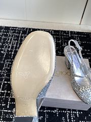 Jimmy Choo Belinda Sling Back 70 Deep Merlot Patent Leather Slingbacks 04 - 3