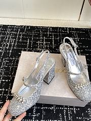 Jimmy Choo Belinda Sling Back 70 Deep Merlot Patent Leather Slingbacks 04 - 2