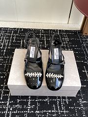 Jimmy Choo Belinda Sling Back 70 Deep Merlot Patent Leather Slingbacks 02 - 1