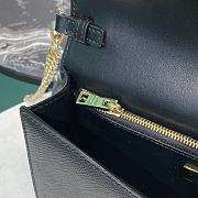 Prada Saffiano leather shoulder bag in black - 6