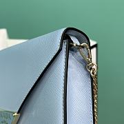 Prada Saffiano leather shoulder bag in blue - 3