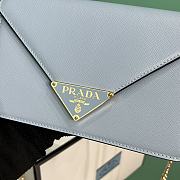 Prada Saffiano leather shoulder bag in blue - 2