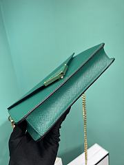 Prada Saffiano leather shoulder bag in green - 5