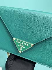 Prada Saffiano leather shoulder bag in green - 4
