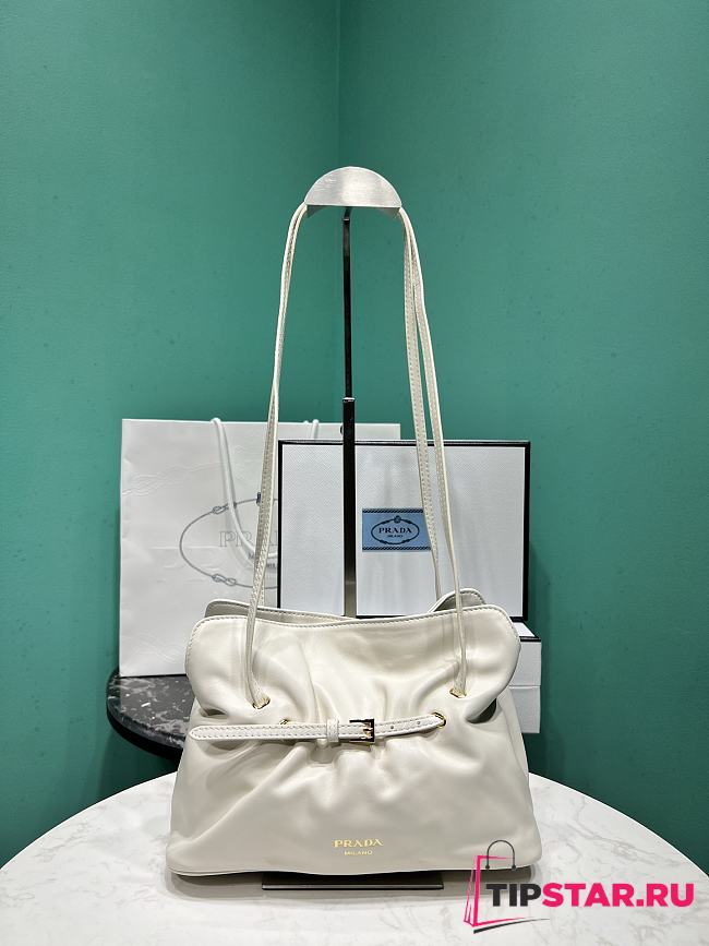 Prada Dada Small Nappa Leather Bag In White - 1