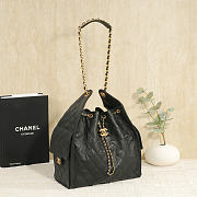 Chanel Medium 25 Hobo Bag Black Caviar In Black - 4