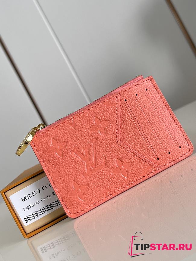 Louis Vuitton Romy Monogram Empreinte Card Holder Peach - 1
