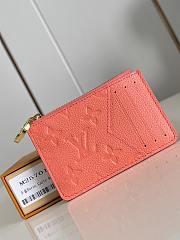 Louis Vuitton Romy Monogram Empreinte Card Holder Peach - 1