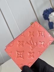 Louis Vuitton Romy Monogram Empreinte Card Holder Peach - 5