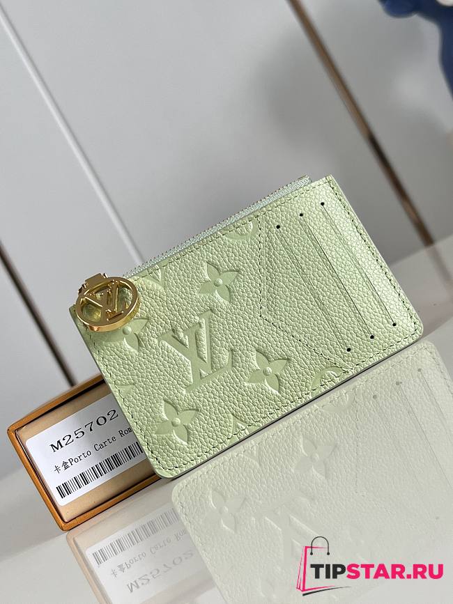 Louis Vuitton Romy Monogram Empreinte Card Holder Green - 1