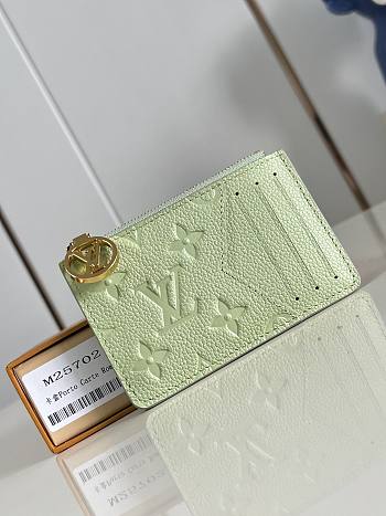 Louis Vuitton Romy Monogram Empreinte Card Holder Green