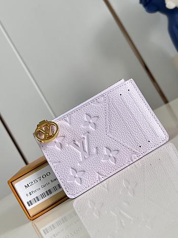 Louis Vuitton Romy Monogram Empreinte Card Holder Purple