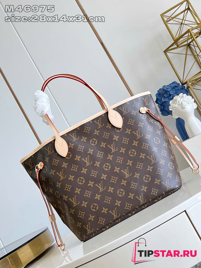 Louis Vuitton Neverfull MM Monogram coated canvas Beige - 1