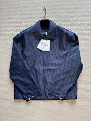 Dior Men's Monogram Lapel Jacket Dark Blue - 5