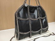 Stella McCartney Falabella Chain Cage tote bag in black - 3